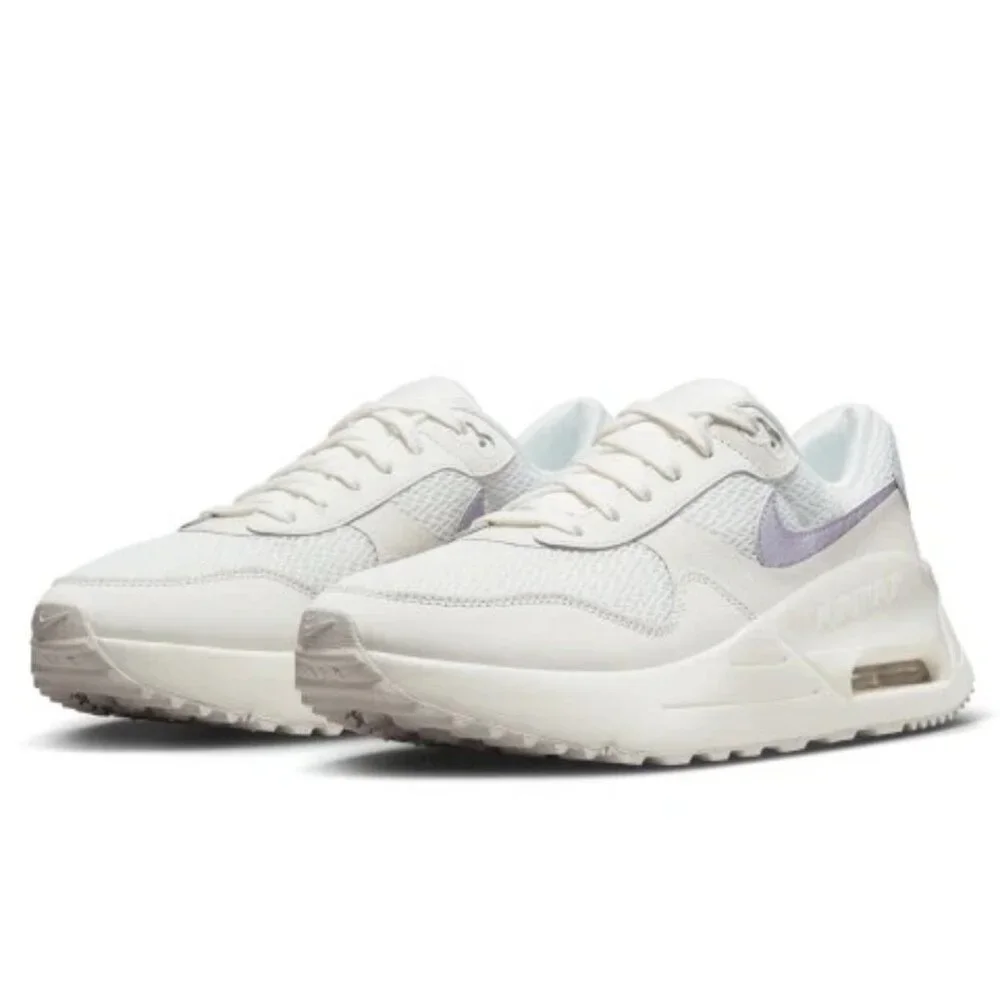 Nike Women's Air Max SYSTM sz 6 White/Metallic purple